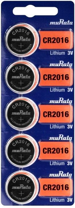 Produktbild Murata Lithium-Knopfzelle CR 2016 (5 Stk., CR2016, 90 mAh)