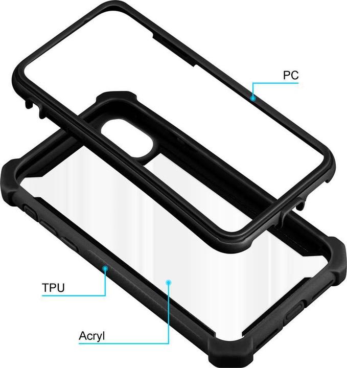 Produktbild Cadorabo Hybrid 2-in-1 Acrylic Cover (Apple iPhone XR)