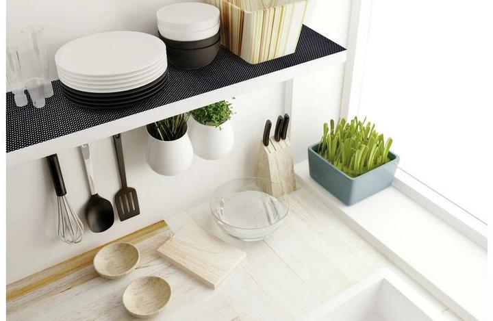 Actual product image D-C-Fix Kitchen mat 30 x 150 cm, black (30 x 150 cm)
