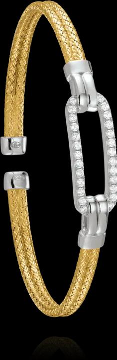 Produktbild Charles Garnier Zweifarbiges Silberarmband, Zirkonoxid (925er Silber)