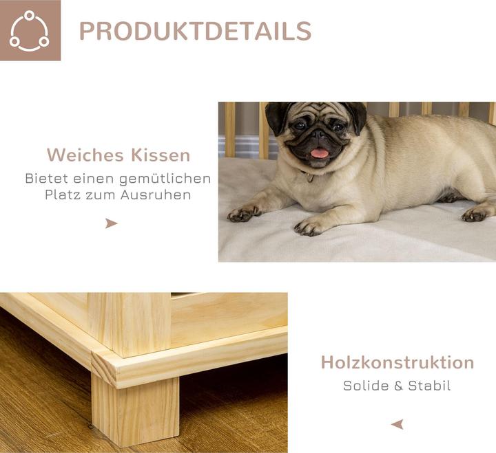 Actual product image PawHut Dog cage with cushion (Dog kennel)