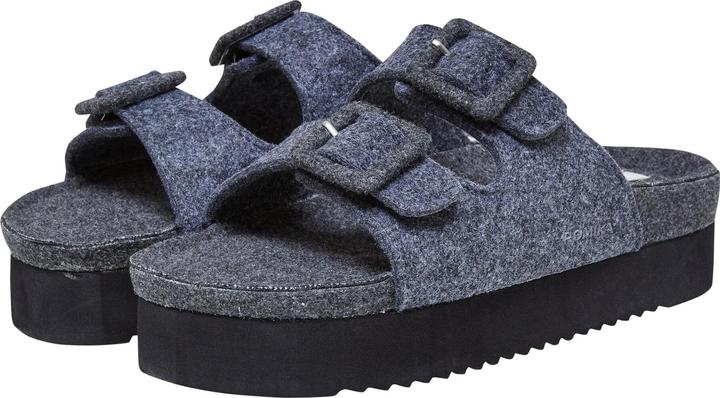 Romika RO22Q3-W015-012 Women Felt Plateau Two-Strap Sandal - 74139