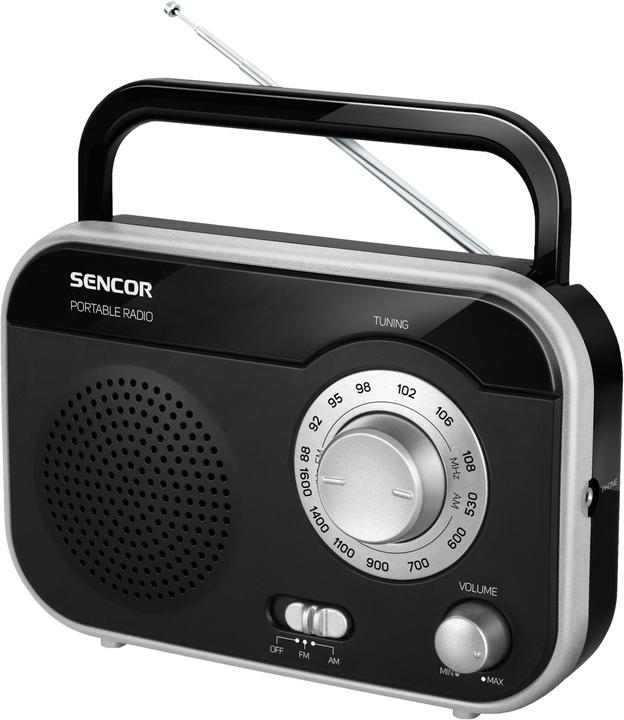 Sencor SRD 210 BS Radio Personal Analog Metallic (AM, FM)