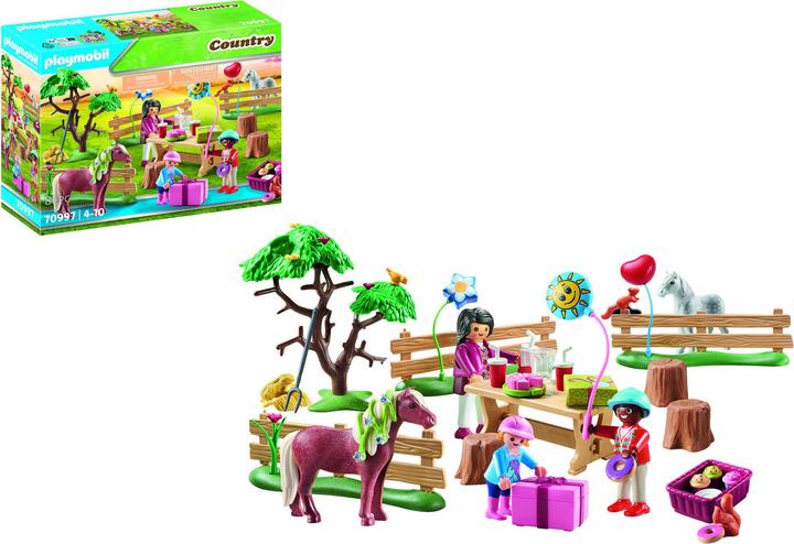 Produktbild Playmobil Kindergeburtstag auf dem Ponyhof (70997, Playmobil Country)