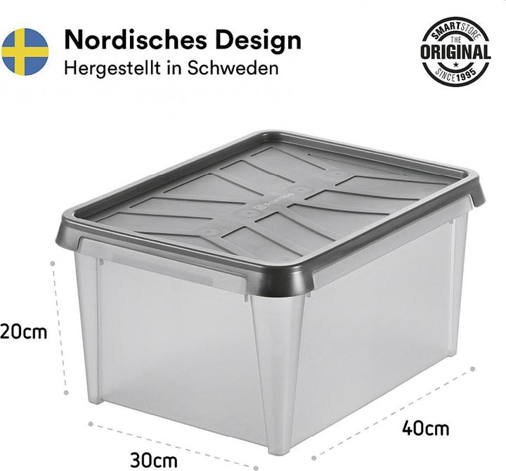 Produktbild Ebnat SmartStore Dry Box grau (40 x 30 x 20 cm, 12 l)