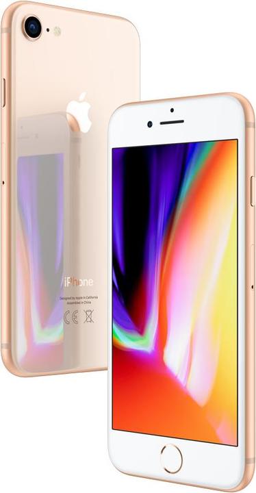 Apple iPhone 8 (128 GB, Gold, 4.70", Single SIM, 12 Mpx, 4G)