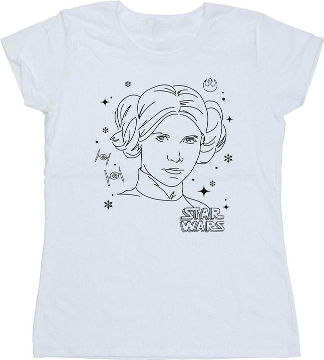 Produktbild Star Wars Episode IV: A New Hope Leia Christmas Sketch TShirt (XL)