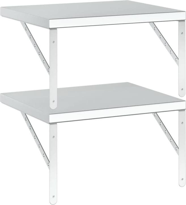 Produktbild VidaXL Wandregale 2 Stk. 50 x 40 cm Edel (50 x 40 x 3 cm)