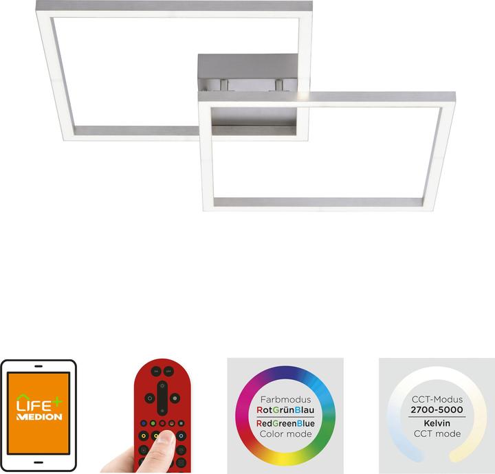 Produktbild Leuchten Direkt Deckenleuchtestahl2xLEDBoard/1227005000KInnenleuchteIP20 (3000 lm)