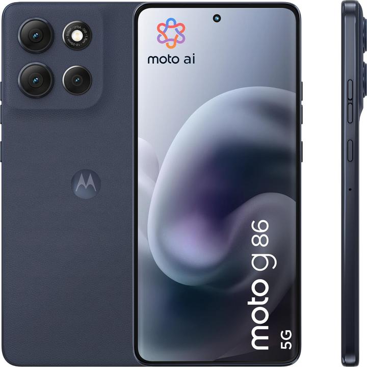 Produktbild Motorola Moto G86 (256 GB, Dark Blue, 6.67", Dual SIM, 50 Mpx, 5G)