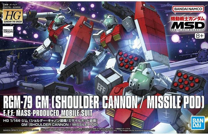 Image du produit Bandai GUNDAM - HG 1/144 GM (Shoulder Cannon / Missile Pod) - Kit modèle