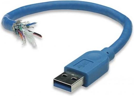 Actual product image Techly USB3.0 cable plug type A/plug type B (0.50 m, USB 3.0)