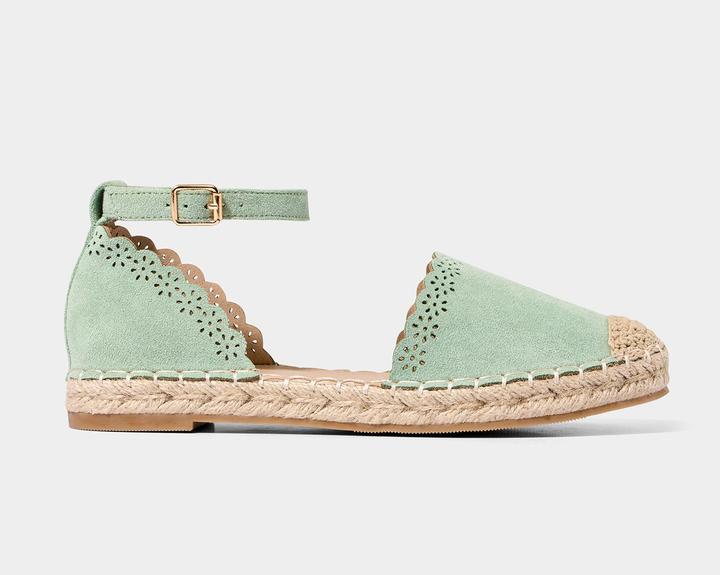 Actual product image Joe Browns Laser-Cut Flower Espadrille Flat Shoes (36)