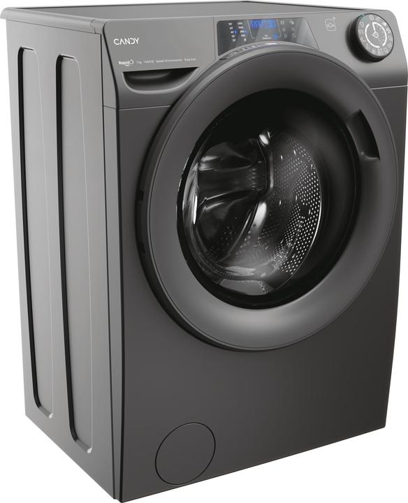 Produktbild Candy RP4 476BWMRR/1-S Washing Machine, A, Front loading, Depth 45 cm, 7 kg, Anthracite (7 kg, Links)