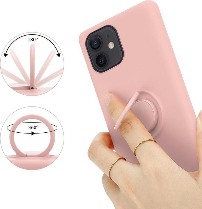 Actual product image Cadorabo TPU Liquid Ring Silicone Case Cover (Apple iPhone 12 mini)