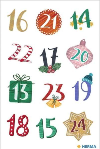 Actual product image HERMA Numbers Labels