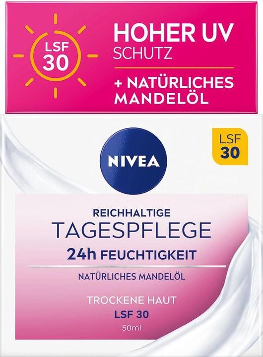 Image du produit NIVEA 24h d'hydratation (50 ml, Crème de jour, SPF 30)