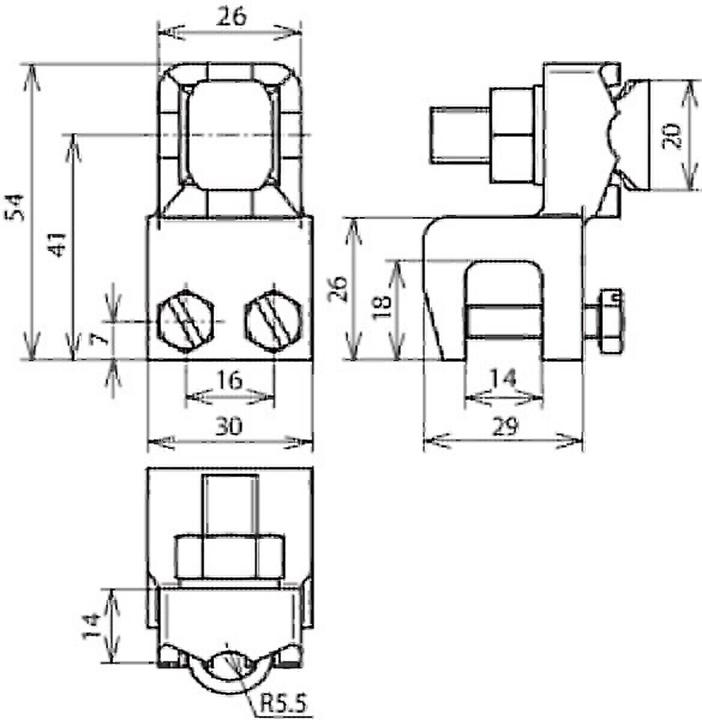 Produktbild Dehn Anschlussklemme 370014 für Rundlt. 7-10mm