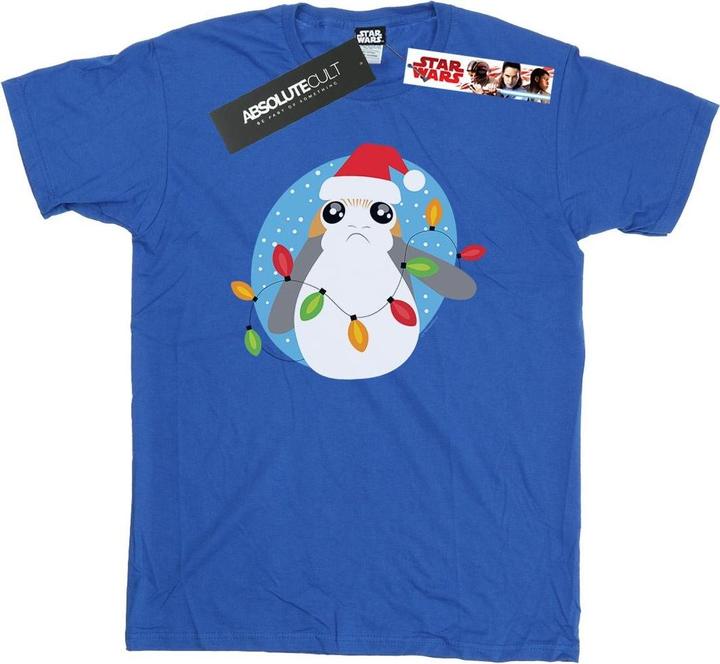 Produktbild Star Wars The Last Jedi Porg Christmas Lights TShirt (S)