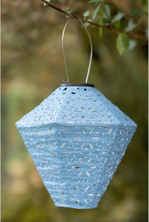 Image du produit Cocon Lampion LED Solar Diamant, bleu (0.44 m)