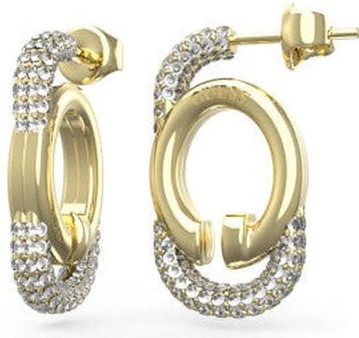Guess 24MM G LOGO&CRYSTALS EARRINGS Ohrringe (Edelstahl)