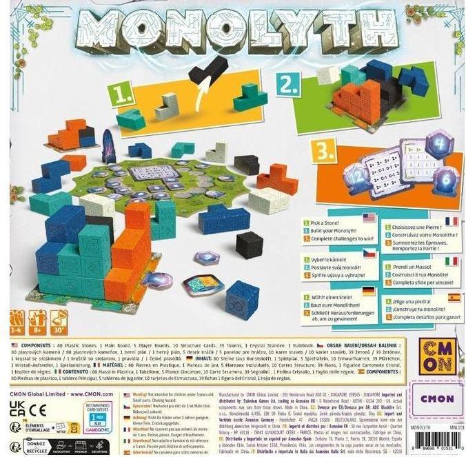 Image du produit Cmon Monolyth, jeu de plateau, pour 1-4 joueurs, à partir de 8 ans (DE edition) (Anglais)