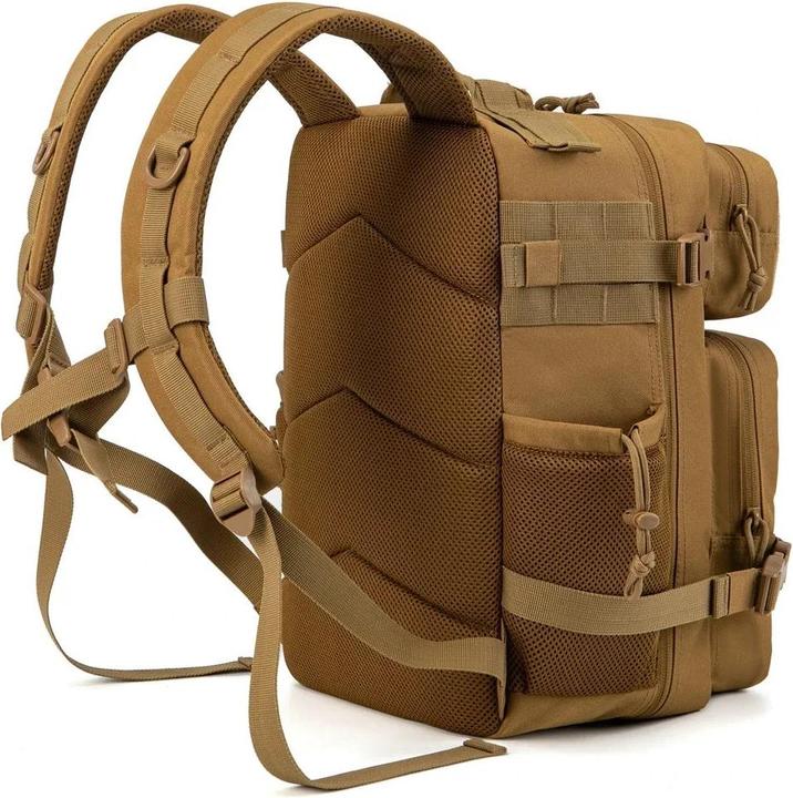 Produktbild Only-Bags.Store Taktischer Rucksack Outdoor Survival Bug Out Bag kleiner Schulrucksack Hking mit Getränkehalter (25 l)