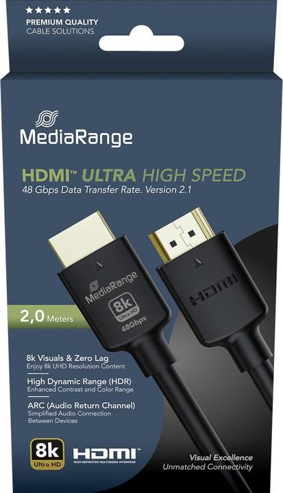 Actual product image MediaRange HDMI – HDMI (2 m, HDMI)