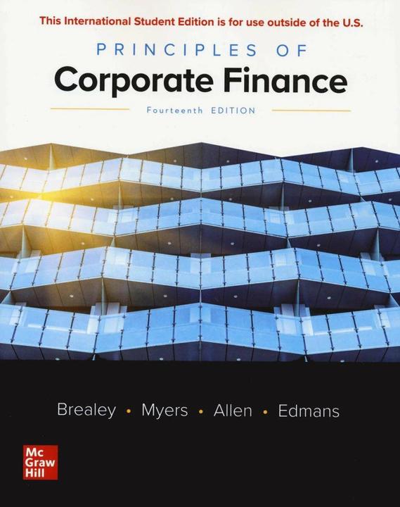 Immagine prodotto Principi di finanza aziendale (Inglese, Alex Edmans, Richard Brealey, Stewart Myers, Franklin Allen, 2022)