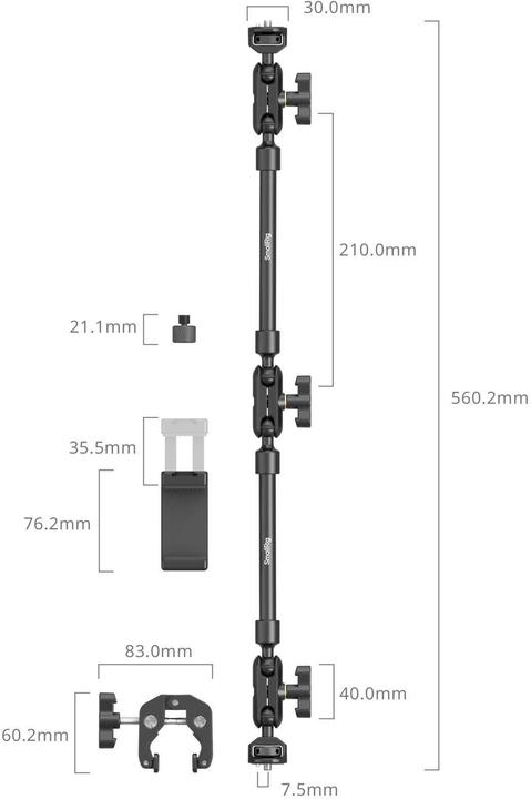 Actual product image SmallRig Magic Arm with Crab Clamp Kit 4766 (Various video accessories)