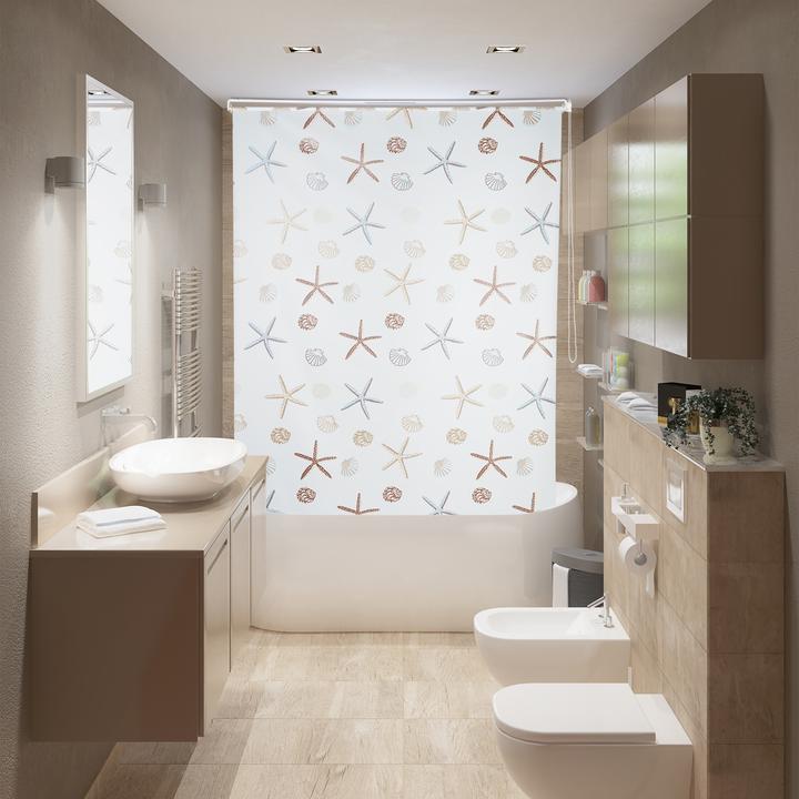 Productafbeelding Relaxdays Douche rolgordijn (60 x 5 x 240 cm)