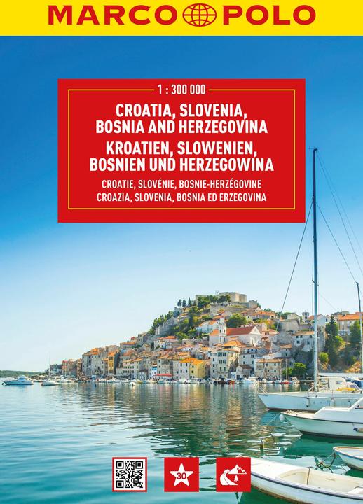 Image du produit Atlas de voyage Croatie, Slovénie, Bosnie-Herzégovine 1:300.000