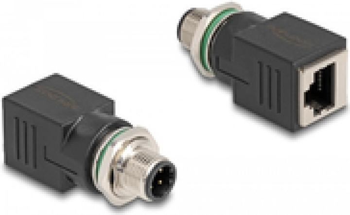 Immagine prodotto Delock Adattatore M12 da spina a 4 pin con codice D a presa RJ45 diritta (0.05 m)