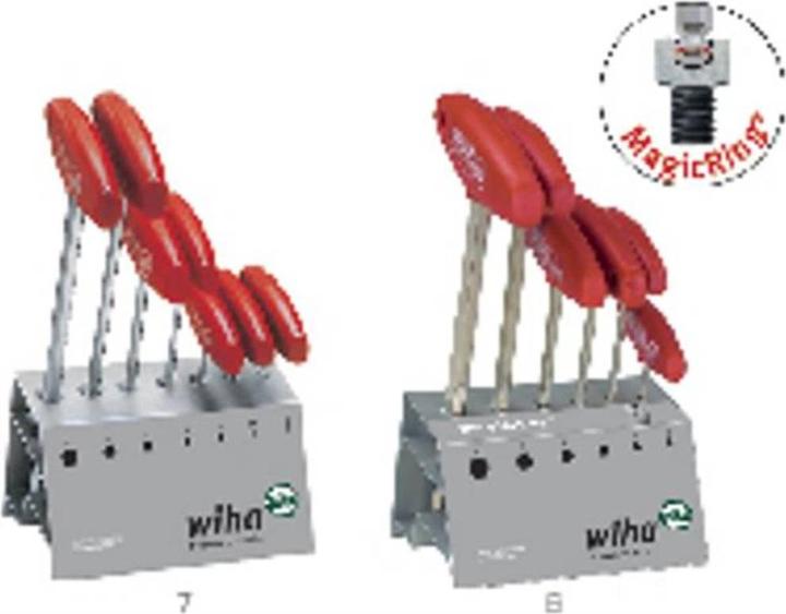 Actual product image Wiha L-key with cross handle set (Allen screw)
