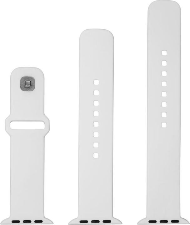 Produktbild Fixed Silikon Sporty Clock Block Apple Watch 38/40/41mm Smart Watch, Weiss (Silikon, Apple Watch)