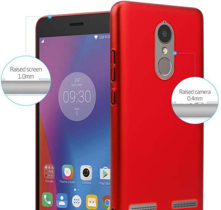 Actual product image Cadorabo Hard Cover Matte Metal Cover (Lenovo K6 Power, lg K6)