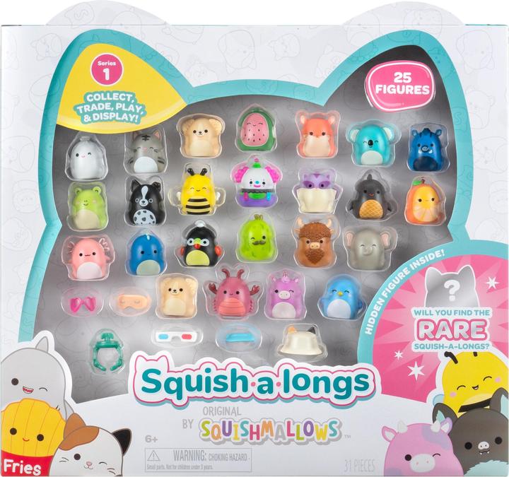 Actual product image Jazwares Squish-a-longs 25-pak