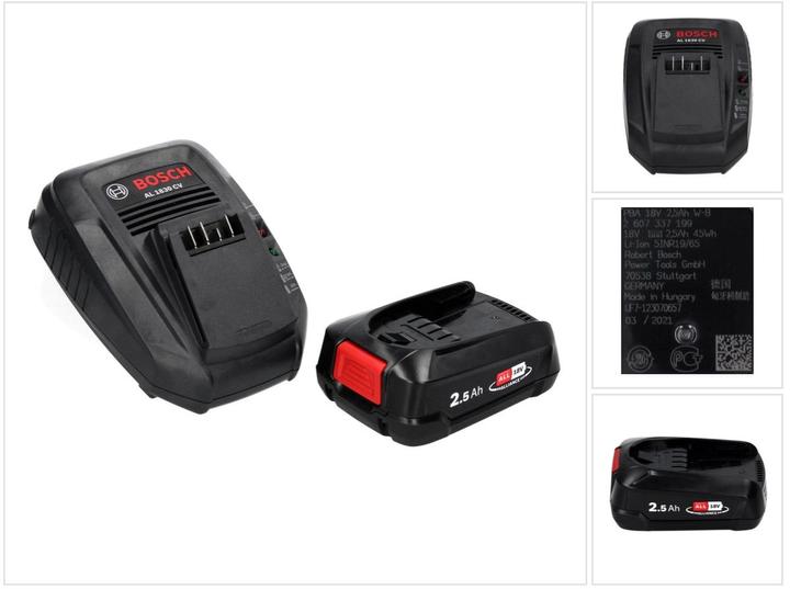 Actual product image Bosch Home & Garden Starter set 18V (2.5 Ah+AL 1830 CV) (18 V)