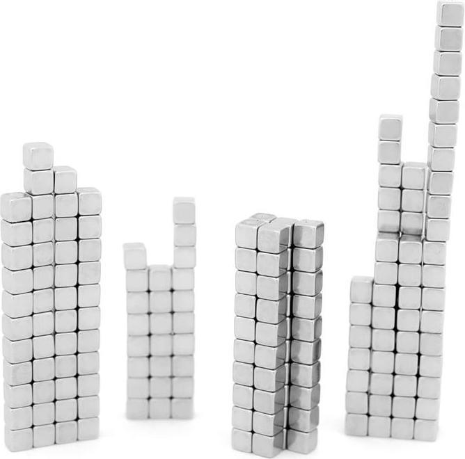 Immagine prodotto Nanodots 125 Cubi Argento (Argento Nero mix)