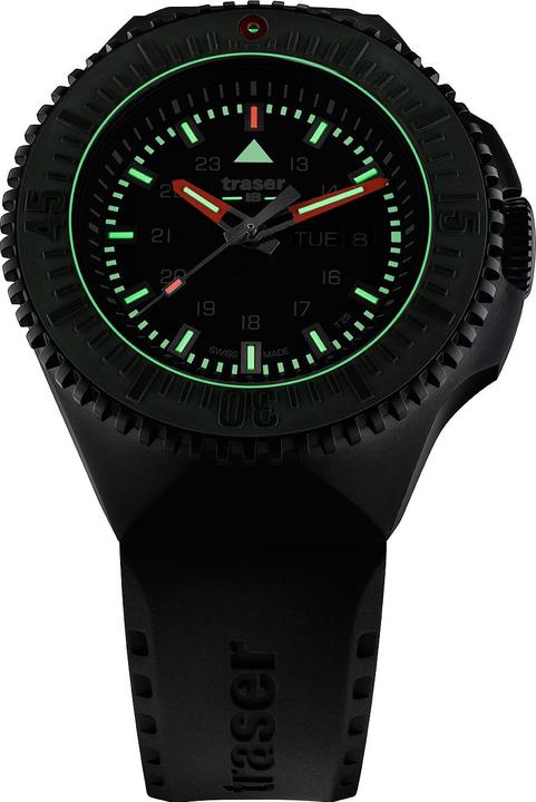 Actual product image Traser P69 Black Stealth (Diving watch, 46 mm)
