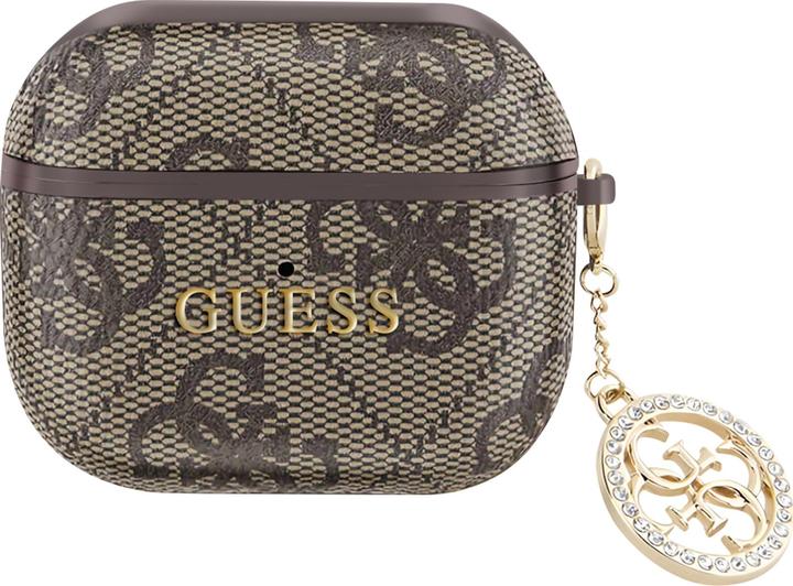 Produktbild Guess Hülle für Airpods 3 4G Script mit glitzerndem Charm mit Strassverzierung (Kopfhörer Hülle)