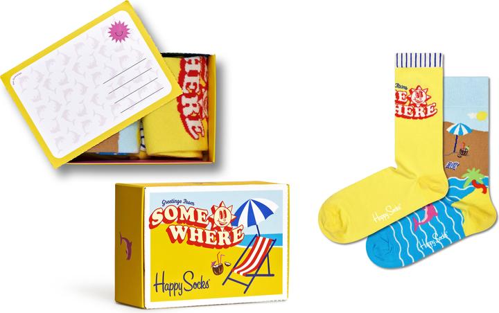 Image du produit Happy Socks Wish You Were Here Gift Set (lot de 2, 36 - 40)