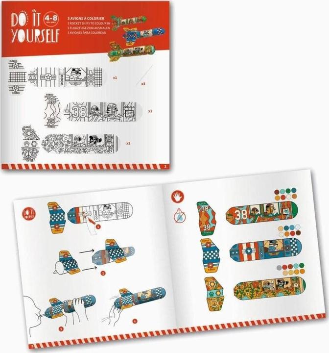 Produktbild Djeco Flieger zum Ausmalen