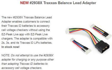 Actual product image Traxxas Adapter, iD Battery