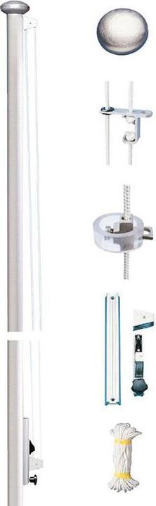 Actual product image Keller Fahnen Fahnenmast-Komplettset Deluxe ohne Bodenhülse Aluminium 7 m