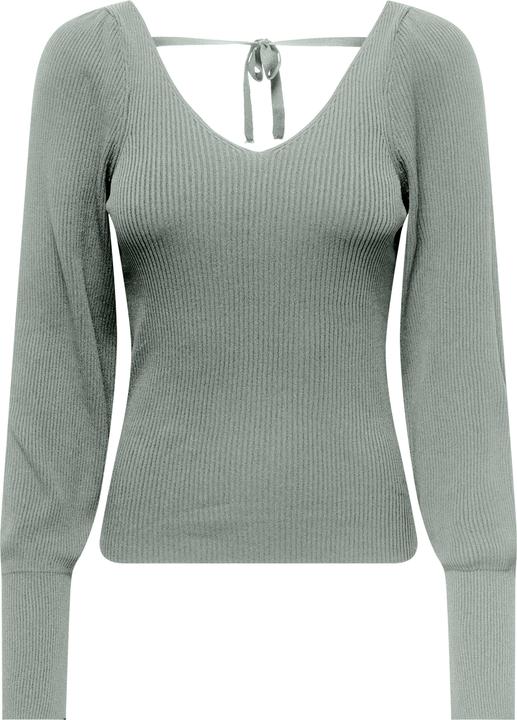 Only Normal geschnitten V-Ausschnitt Pullover Gestricktes Oberteil