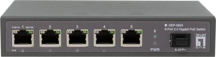 Produktbild LevelOne Switch 6x GE GEP-0625 2.5GbE 57W 8xPoE+ sw (5 Ports)