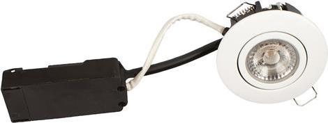 Produktbild Scan Products Luna LP 230V Dmpbar Flimmerfri 6.2W 2700K Ra95 IP44 Mat Hvid Rund.