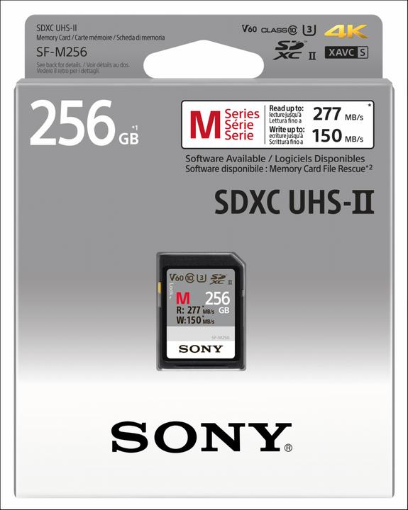 Produktbild Sony SF-M series (256 GB, SDXC, U3, UHS-II)