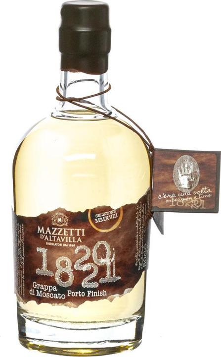 Immagine prodotto Mazzetti d'Altavilla 1820 - 1821 Grappa Moscato Port Cask 0,5 litri 43 % Vol.